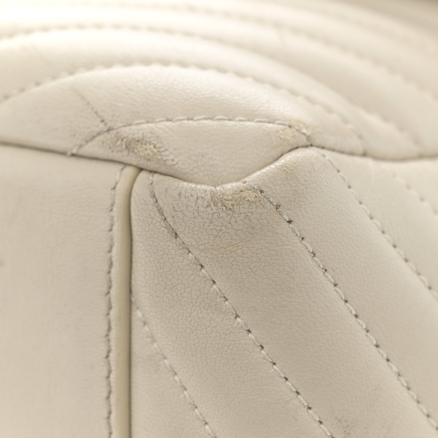 Lambskin Matelasse Monogram Joe Backpack Cream