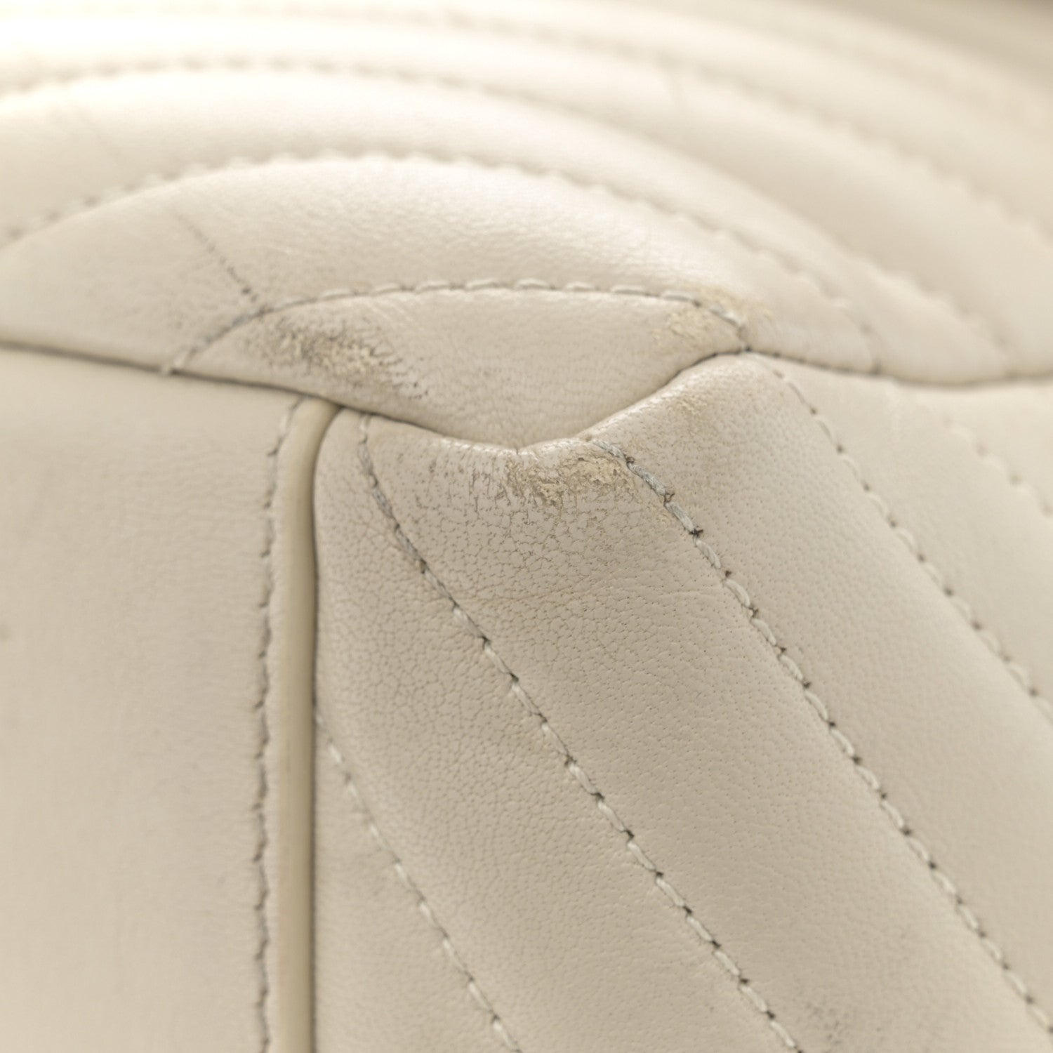 Saint Laurent Lambskin Matelasse Monogram Joe Backpack Cream 17 of 19