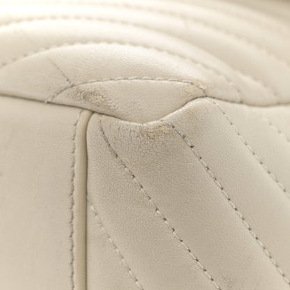 Saint Laurent Lambskin Matelasse Monogram Joe Backpack Cream 17 of 19