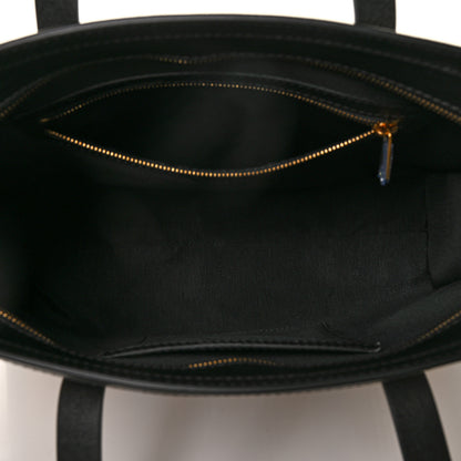 Burberry Calfskin 1983 Knight Check Link Zip Tote Black 5 of 9