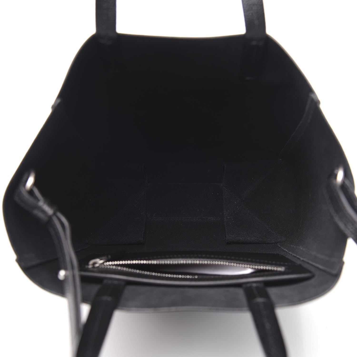 Celine Grained Calfskin Small Vertical Cabas Black 5 of 9