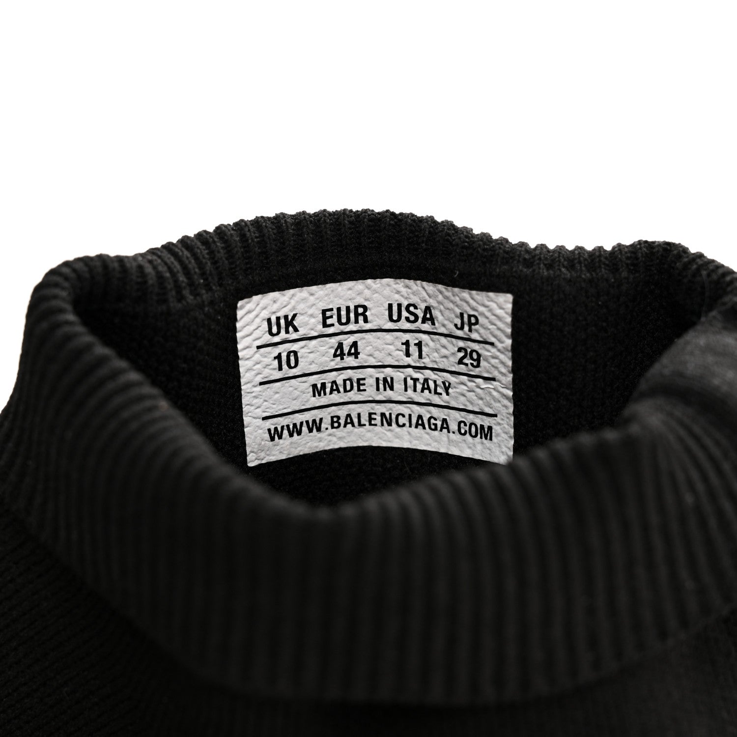 Balenciaga Neoprene Knit Mens Speed Sneakers 11 Black 8 of 8