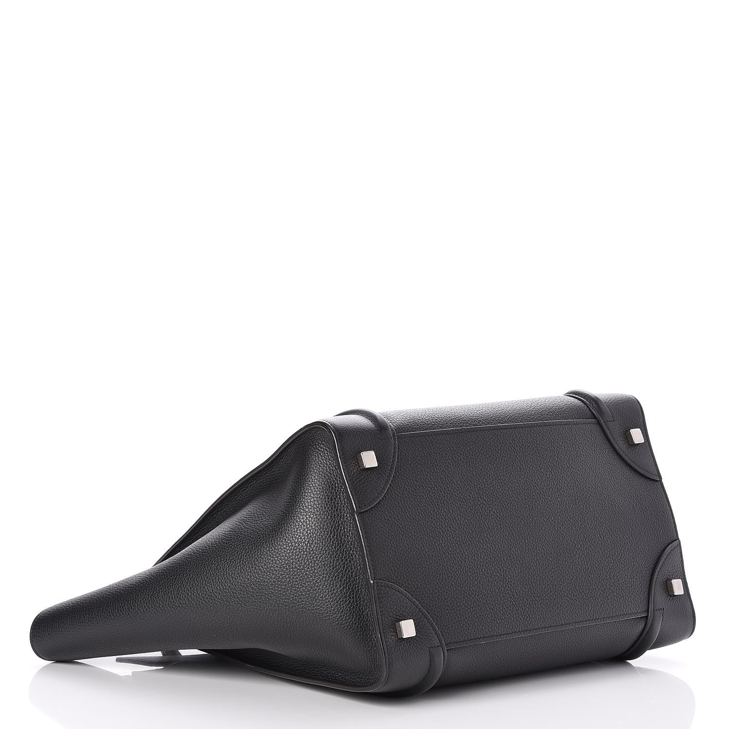 Celine Drummed Calfskin Mini Luggage Black 4 of 8