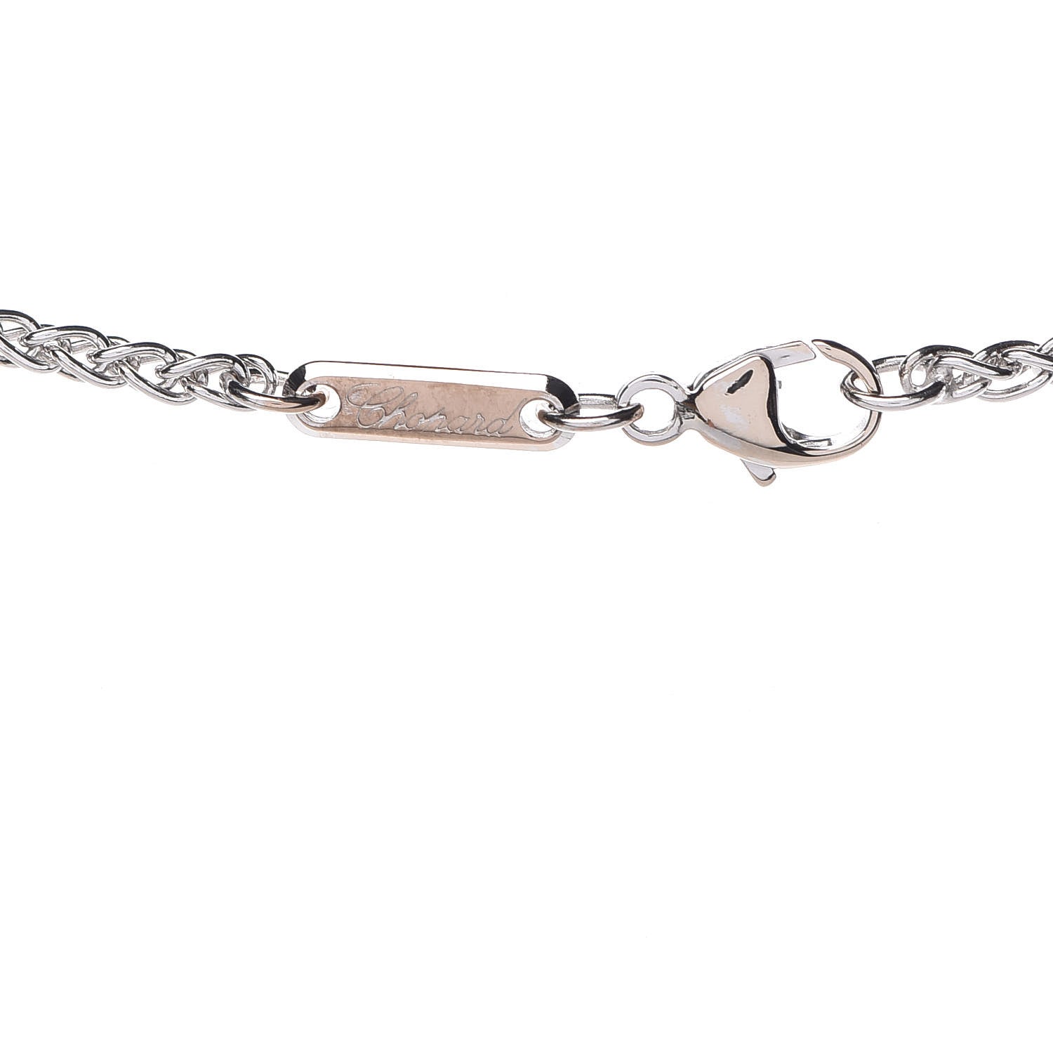 Chopard 18K White Gold Happy Diamonds Icons Heart Pave Pendant Necklace 7 of 7