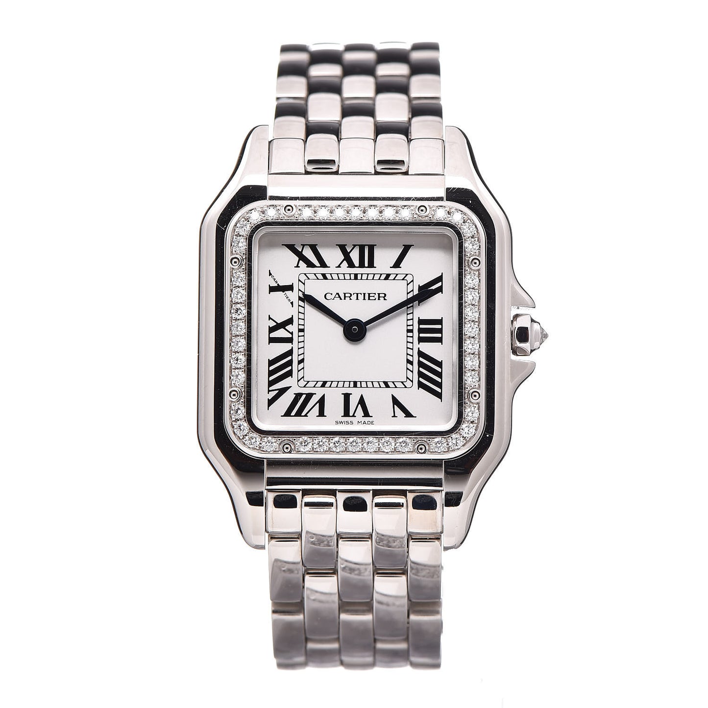 18K White Gold Diamond 27mm Panthere Quartz Watch