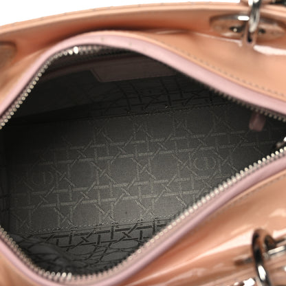 Christian Dior Patent Cannage Medium Lady Dior Light Pink 5 of 11