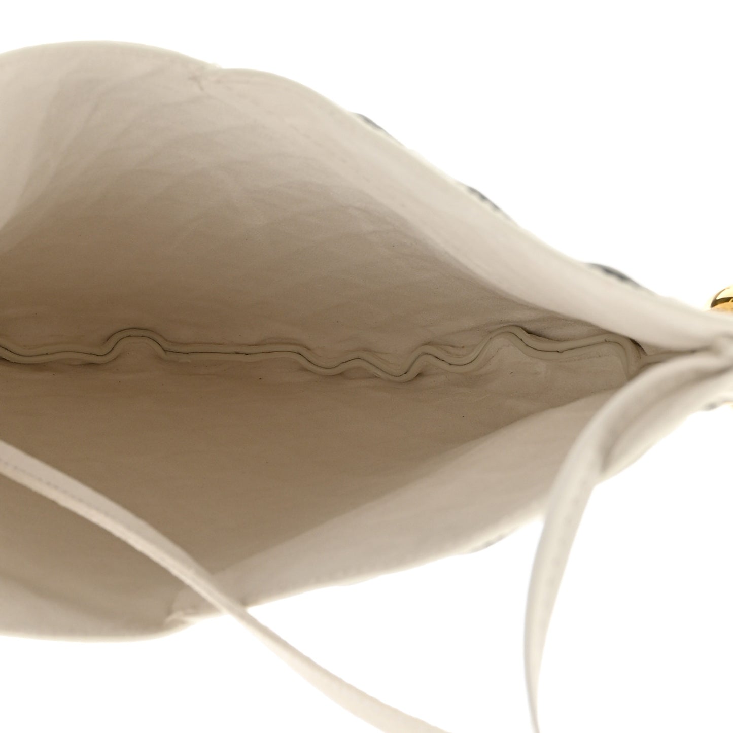 Nappa Intrecciato Small Solstice Hobo White
