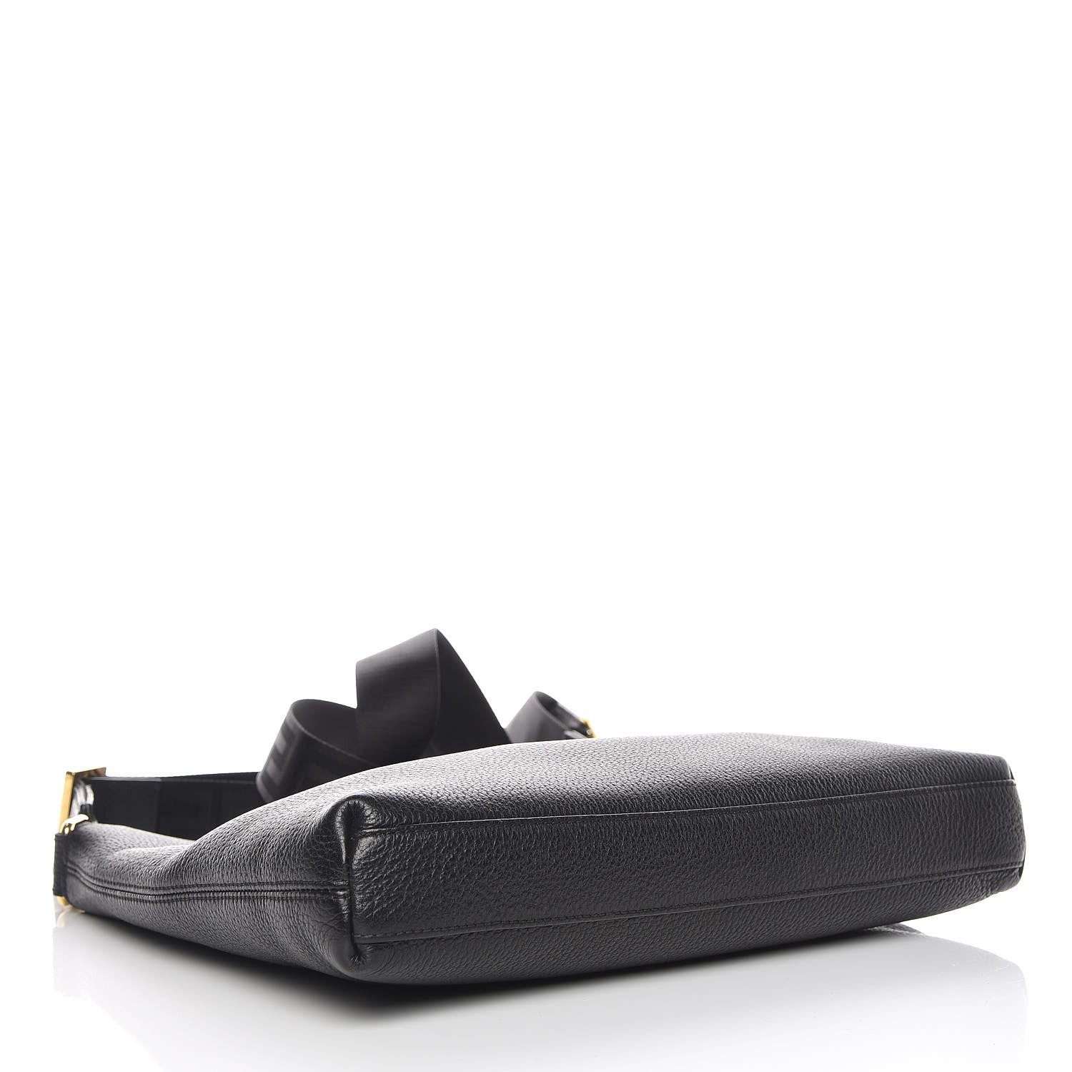 Versace Grained Calfskin Medusa Head Messenger Bag Black 4 of 9