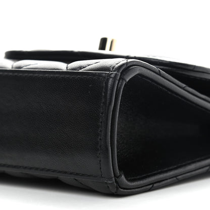 Chanel Lambskin Quilted Mini Trendy CC Chain Wallet Black 10 of 13