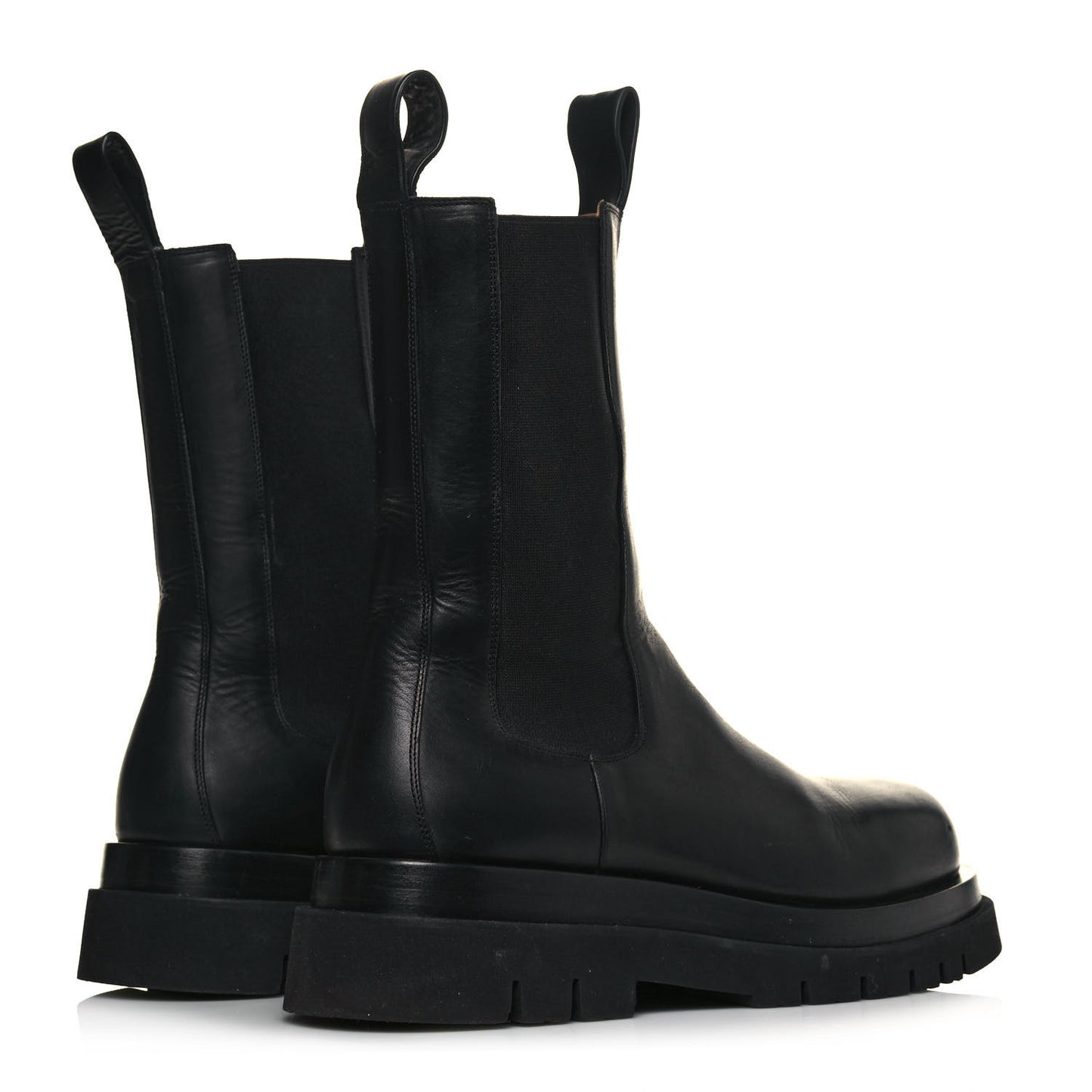 Calfskin Mens The Lug Chelsea 55mm Boots 42 Black