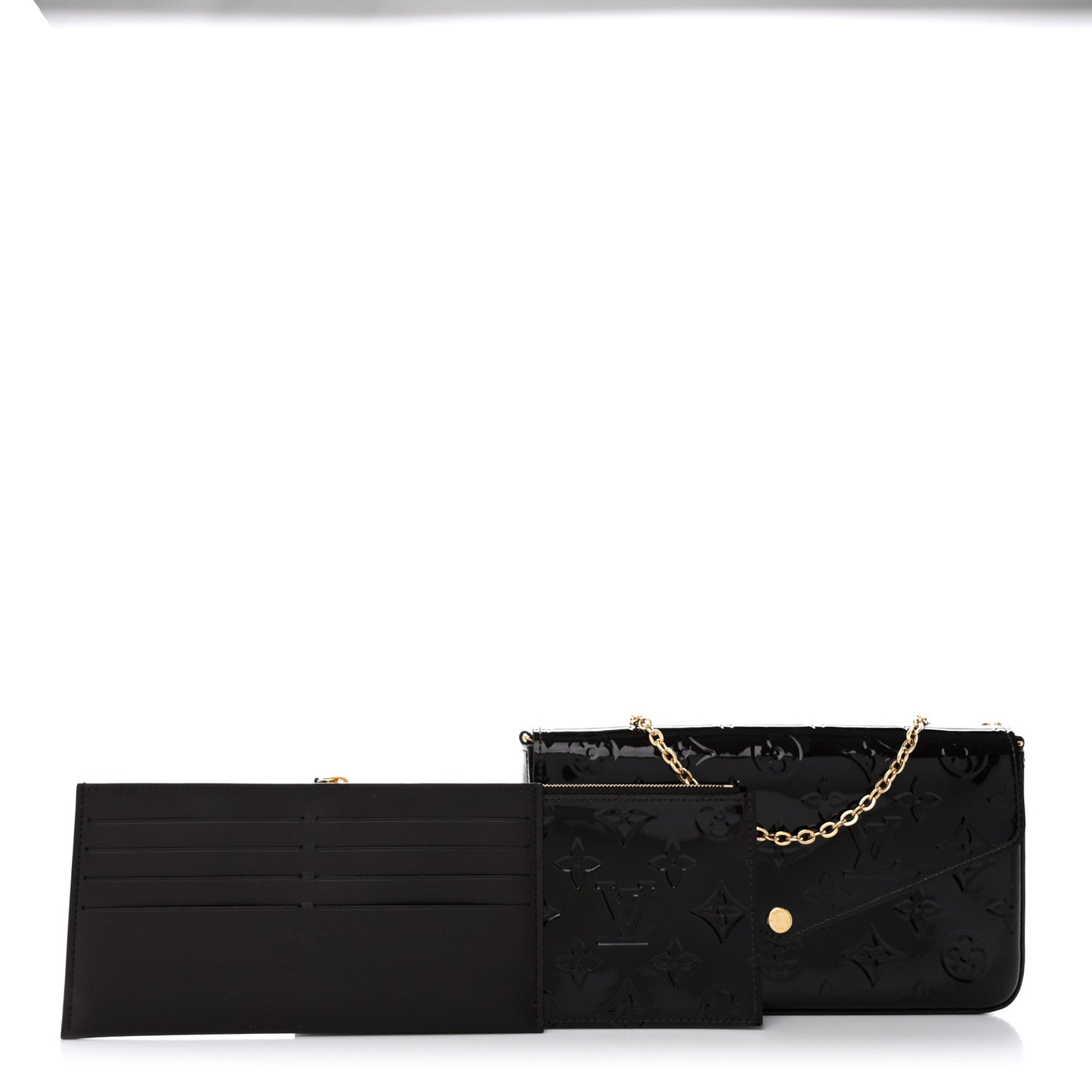 Vernis Pochette Felicie Chain Wallet Amarante