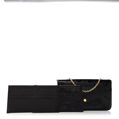 Louis Vuitton Vernis Pochette Felicie Chain Wallet Amarante 3 of 12