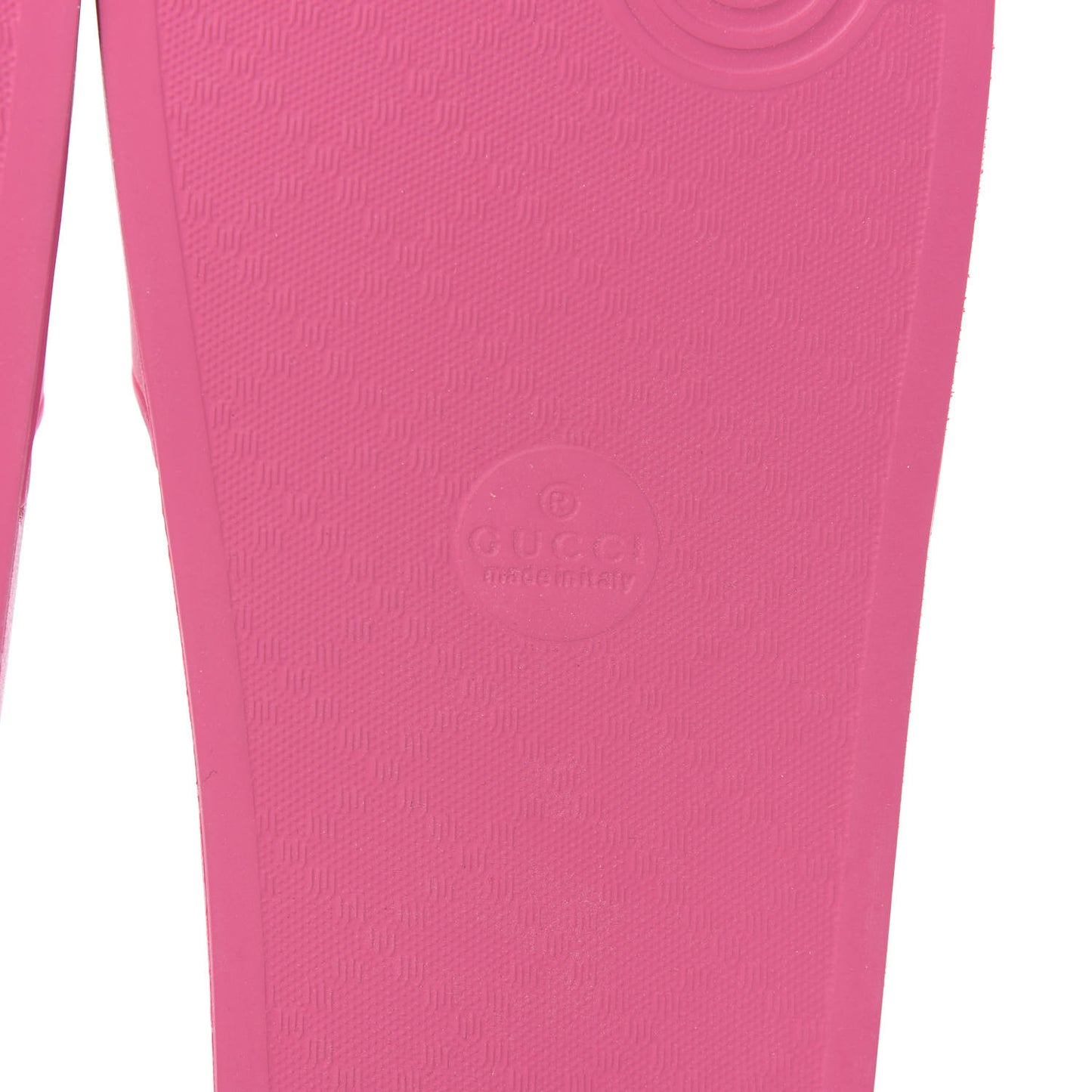 Rubber Logo Stamped Mens Slide Sandals 11 Fuchsia