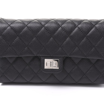 Chanel Grained Calfskin Quilted 2.55 Reissue Flap Belt Bag Clutch Black 10 of 10