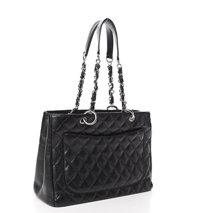 Chanel Caviar Quilted Grand Shopping Tote GST Black 3 of 17