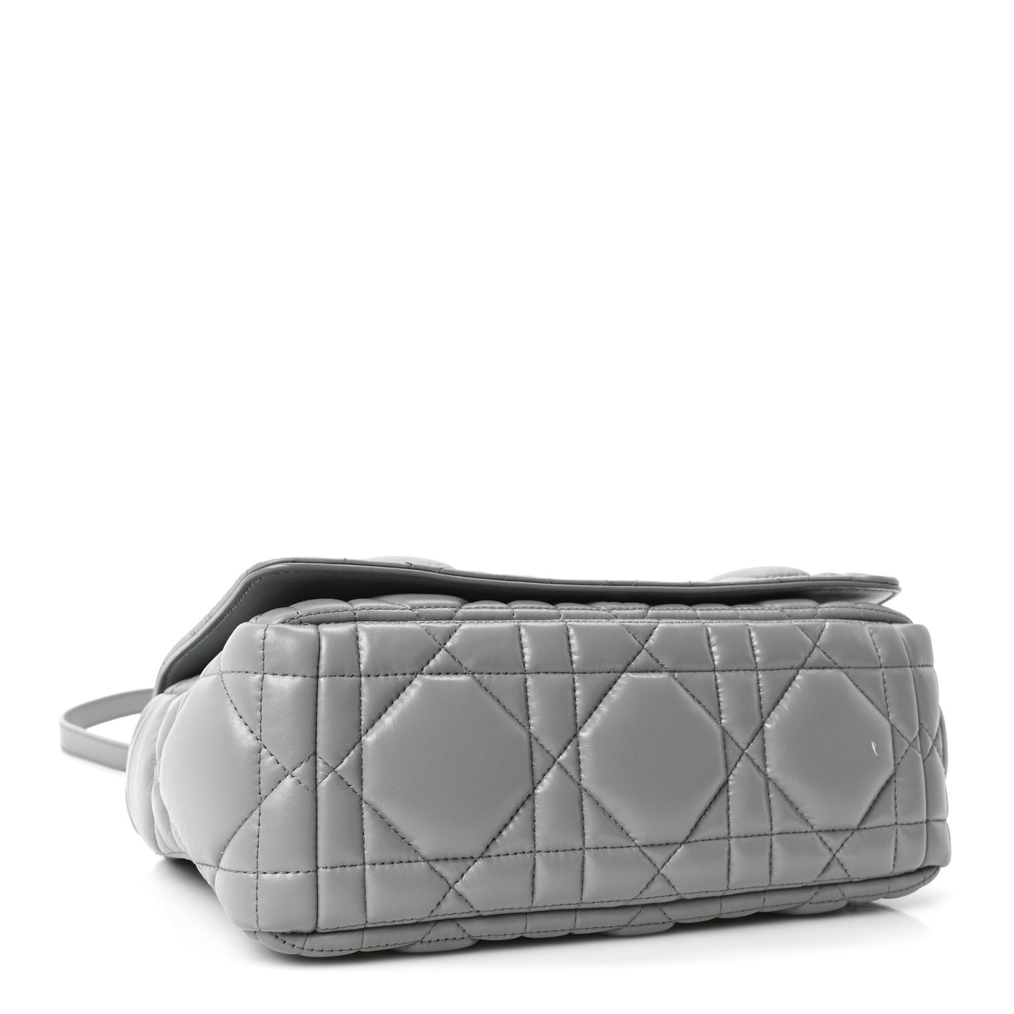 Calfskin Macrocannage Medium Caro Bag Iron Grey