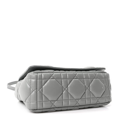 Christian Dior Calfskin Macrocannage Medium Caro Bag Iron Grey 4 of 10