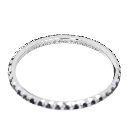 Tiffany 18K White Gold Iolite Metro Ring 48 4.5 4 of 4