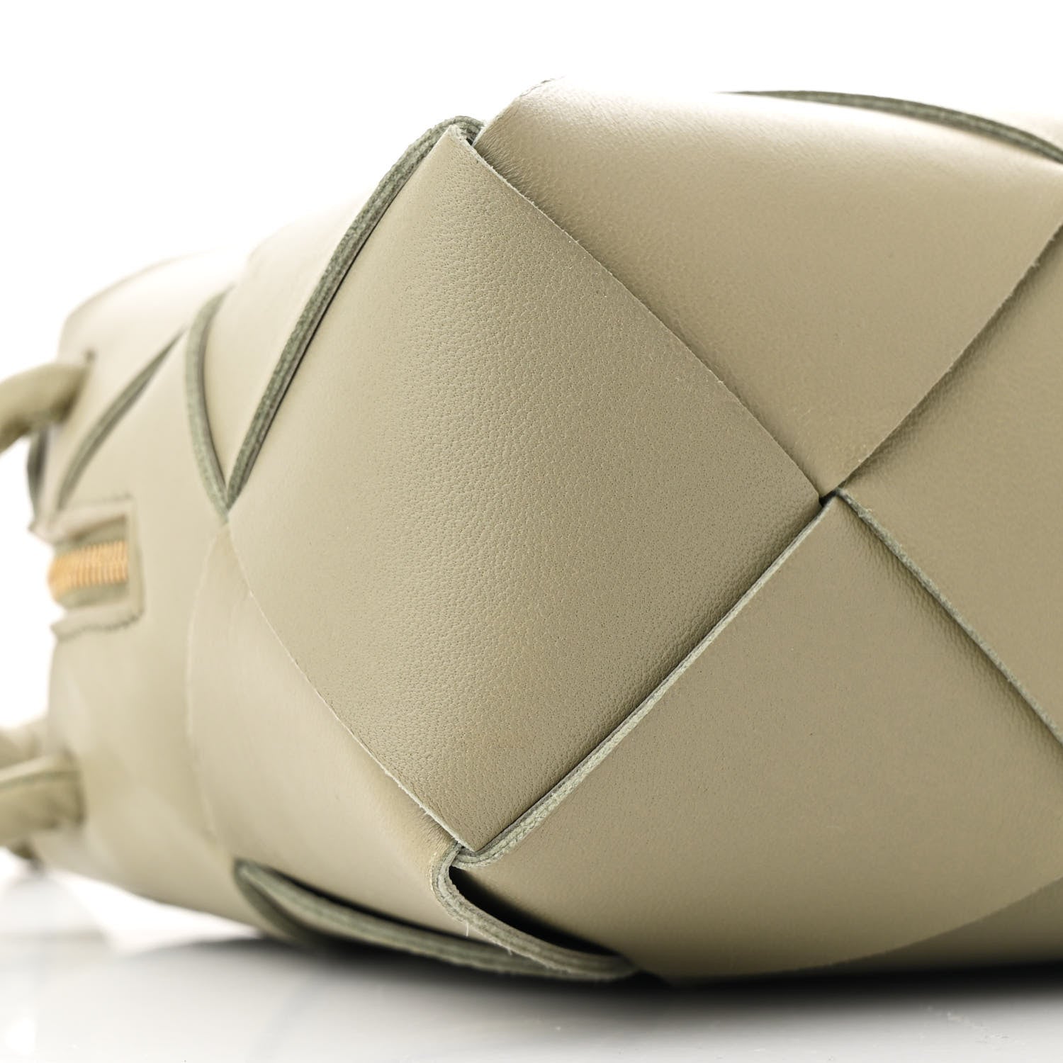 Bottega Veneta Lambskin Maxi Intrecciato Small Cassette Camera Bag Travertine 8 of 9