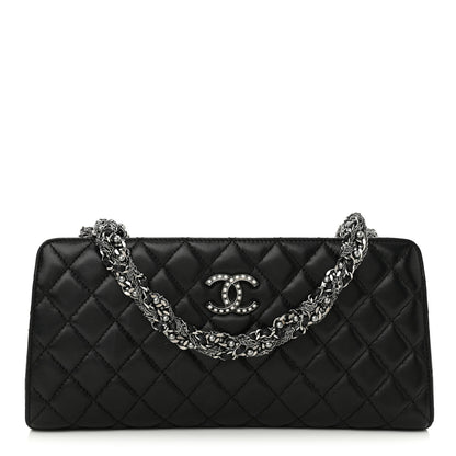Chanel Lambskin Quilted Westminster Pearl Shoulder Bag Black 1 of 12