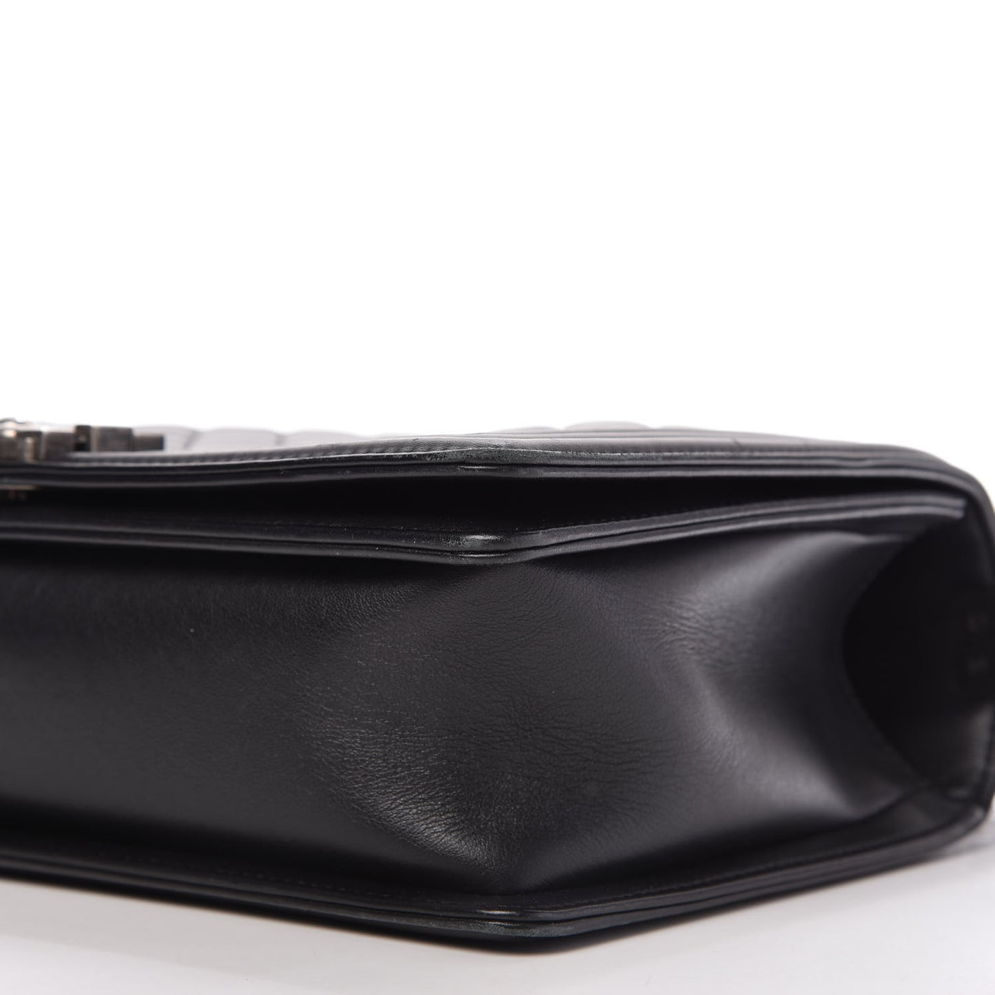 Calfskin Quilted New Medium Boy Flap Black