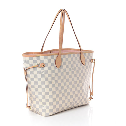 Louis Vuitton Damier Azur Neo Neverfull MM Rose Ballerine 2 of 8