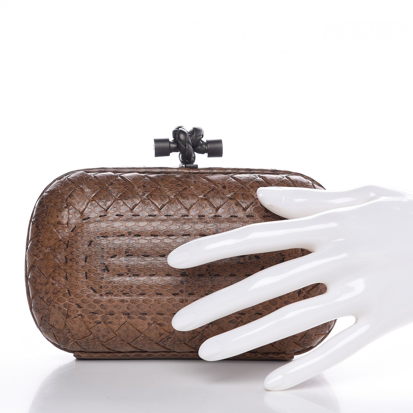 Karung Intrecciato Knot Clutch Cigar