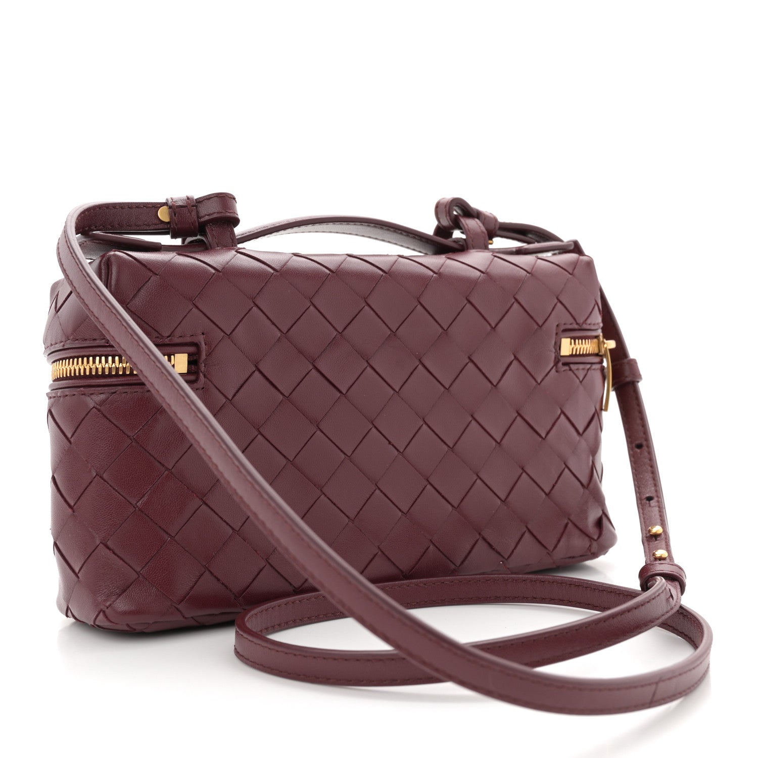 Bottega Veneta Nappa Intrecciato Bang Bang Vanity Case Barolo 3 of 10