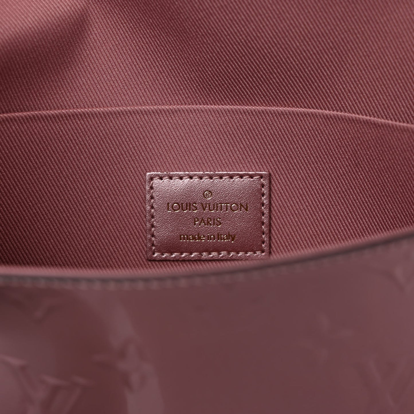 Vernis Pochette Felicie Chain Wallet Metallic Pale Pink