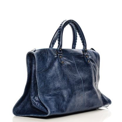 Balenciaga Agneau Classic Hardware Work Bleu Cobalt Bleu Electric 10 of 14