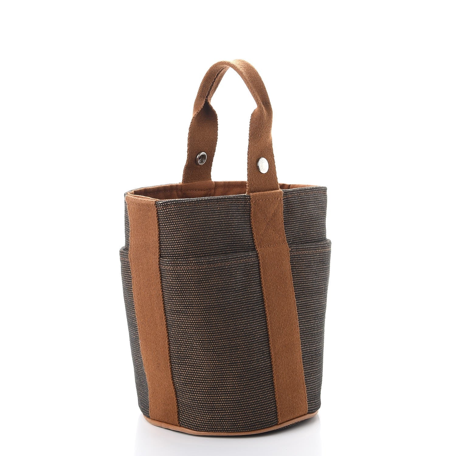 Hermes Toile Saxo PM Tote Brown 4 of 9