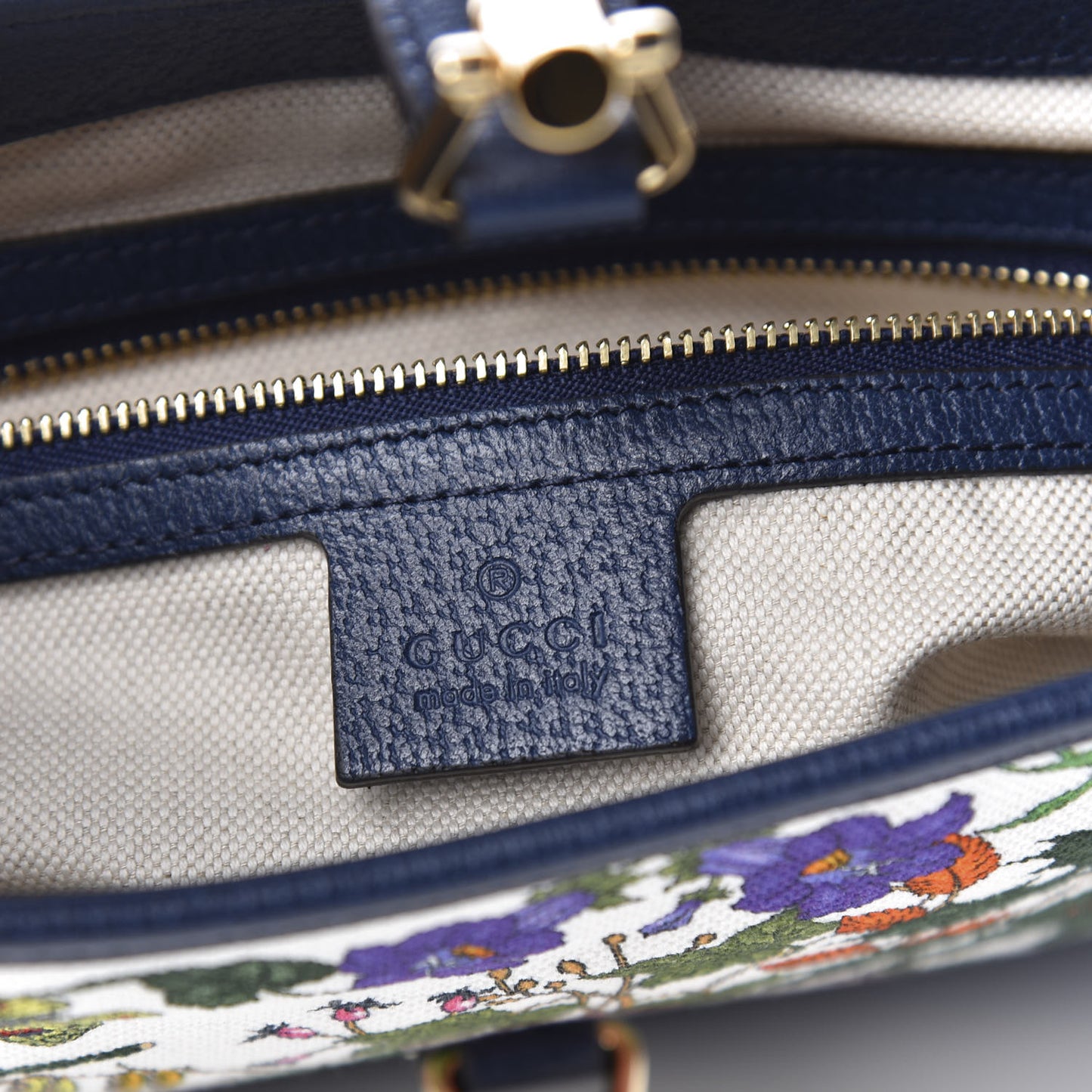 Canvas Flora Medium Jackie Hobo Blue Agata