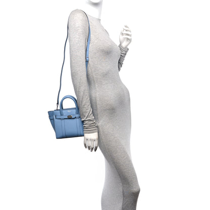 Mulberry Small Classic Grain Micro Zipped Bayswater Pale Slate 2 of 10