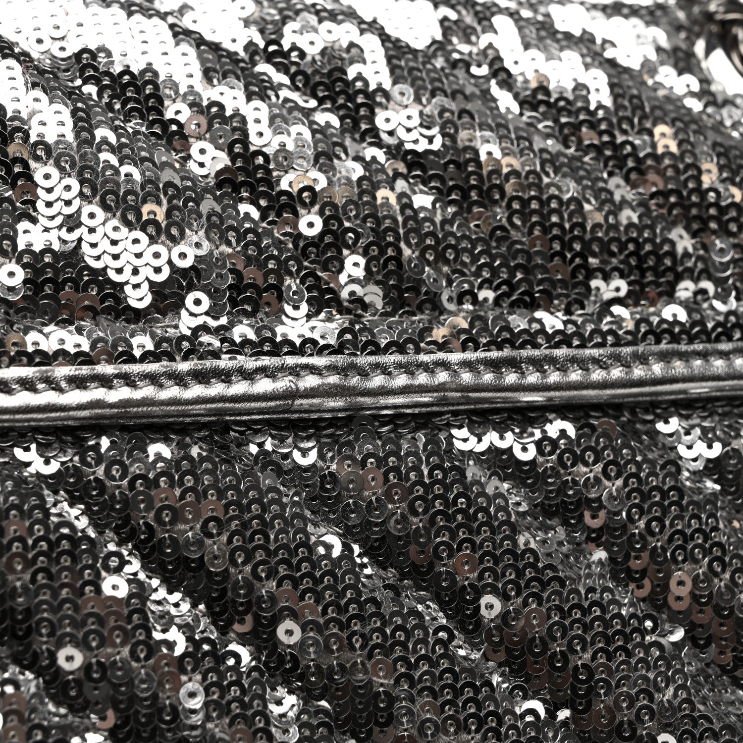 Gucci Sequin Matelasse Small GG Marmont Shoulder Bag Silver 15 of 15