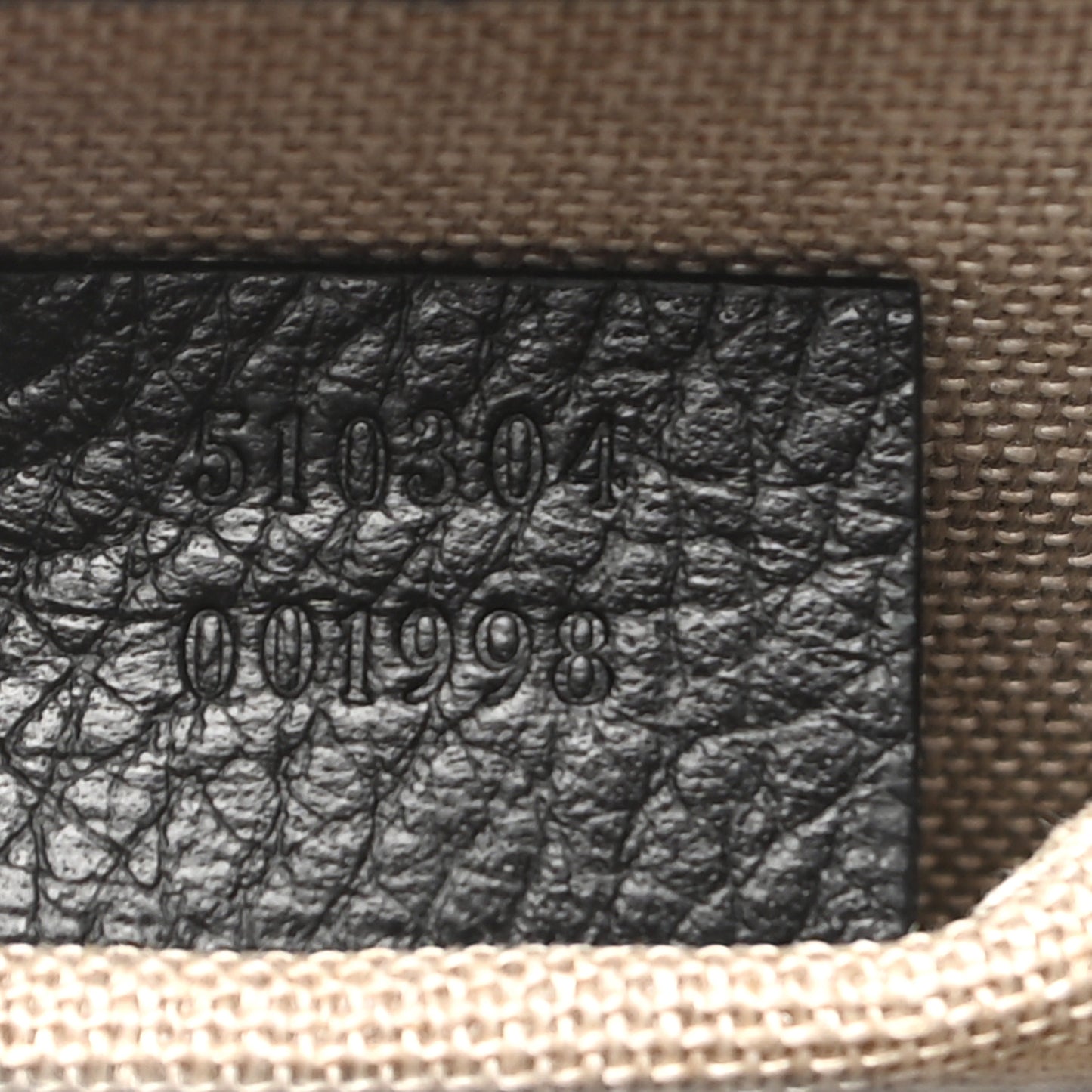 Dollar Calfskin Small Interlocking G Shoulder Bag Black