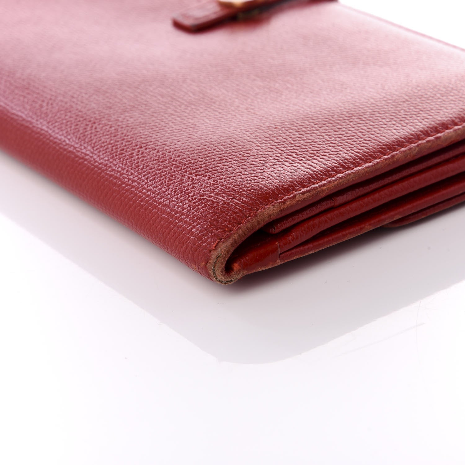 Chanel Grained Calfskin CC Long Wallet Red 7 of 15