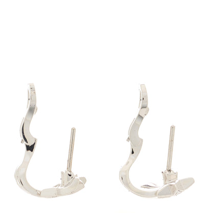 Chanel 18K White Gold Diamond Etoile Filante Earrings 3 of 5