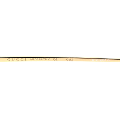 Gucci Metal Rimless Star Studded 90mm Cat Eye GG0666S Sunglasses Black Gold 5 of 7