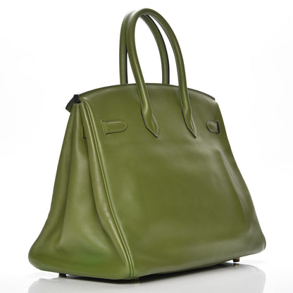 Hermes Veau Swift Birkin 35 Pelouse 3 of 35