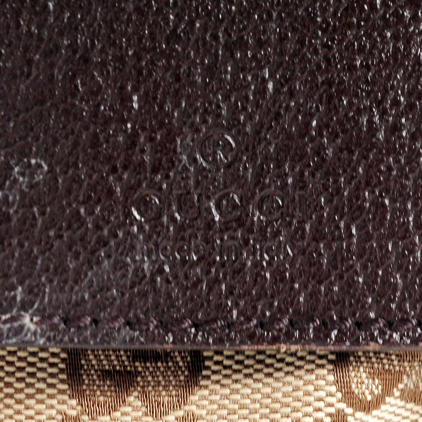 GG Monogram Web Double Pocket Belt Bag Dark Brown