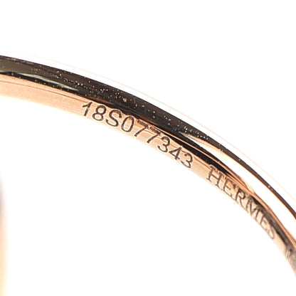 Hermes 18K Rose Gold PM Filet D'Or Ring 50 5.25 4 of 6