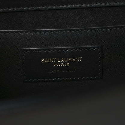 Saint Laurent Smooth Calfskin Medium Classic Monogram Kate Tassel Satchel Black 6 of 9