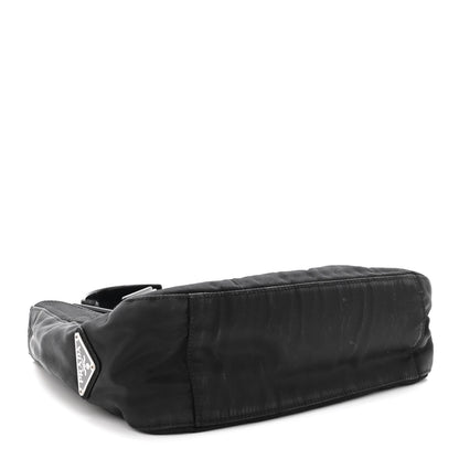 Prada Tessuto Nylon Metal Links Shoulder Bag Black 4 of 9