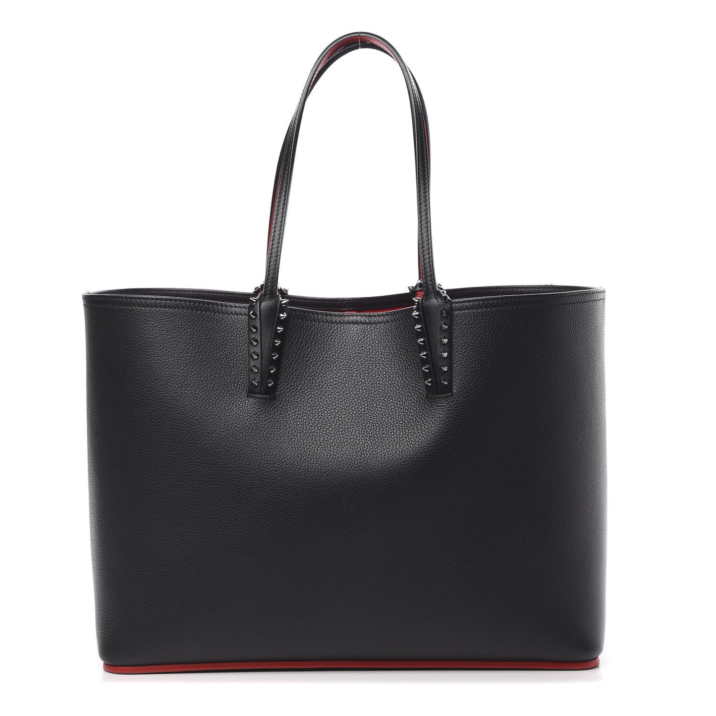 Calfskin Spikes East West Cabata Tote Black