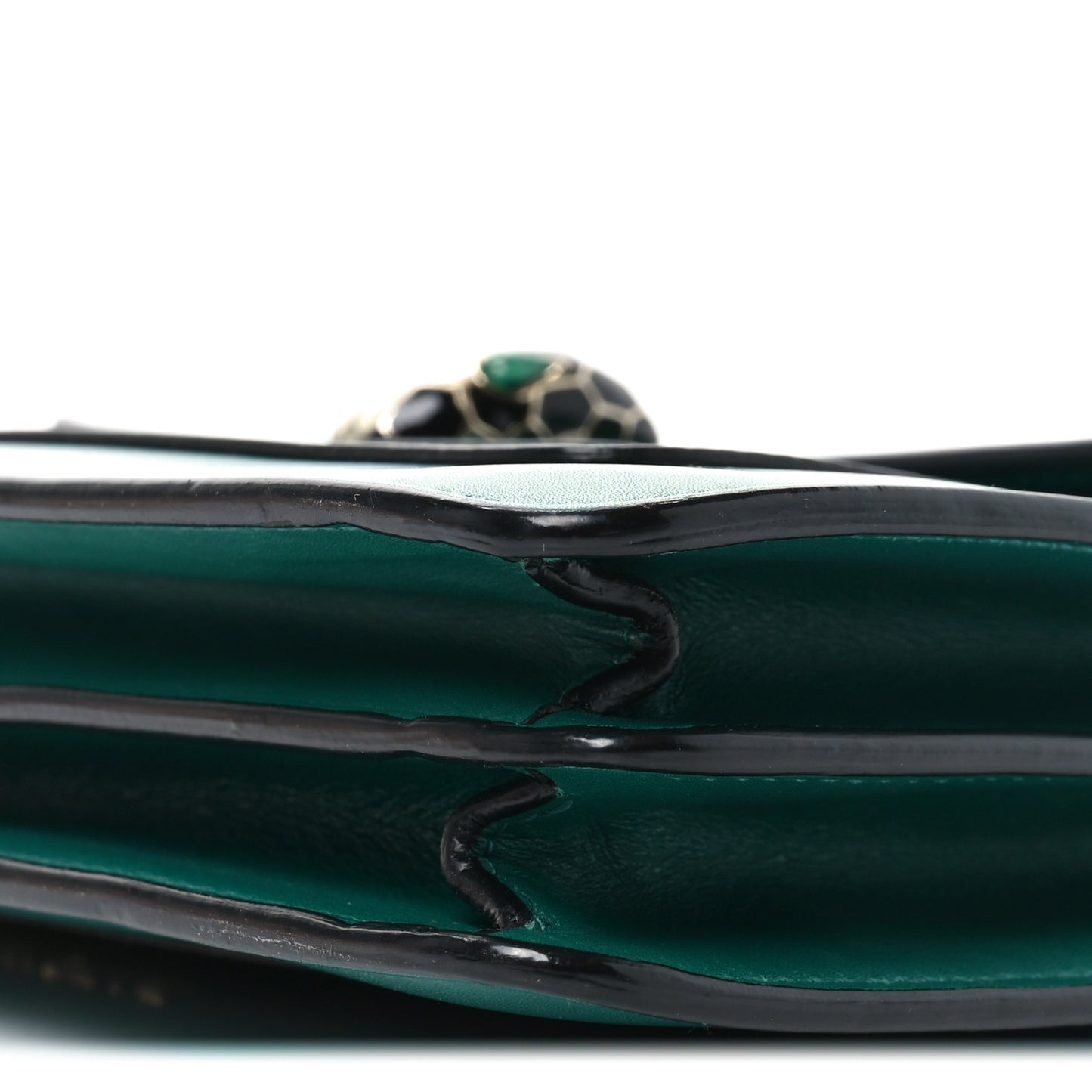 Calfskin Serpenti Forever Shoulder Bag Emerald Green