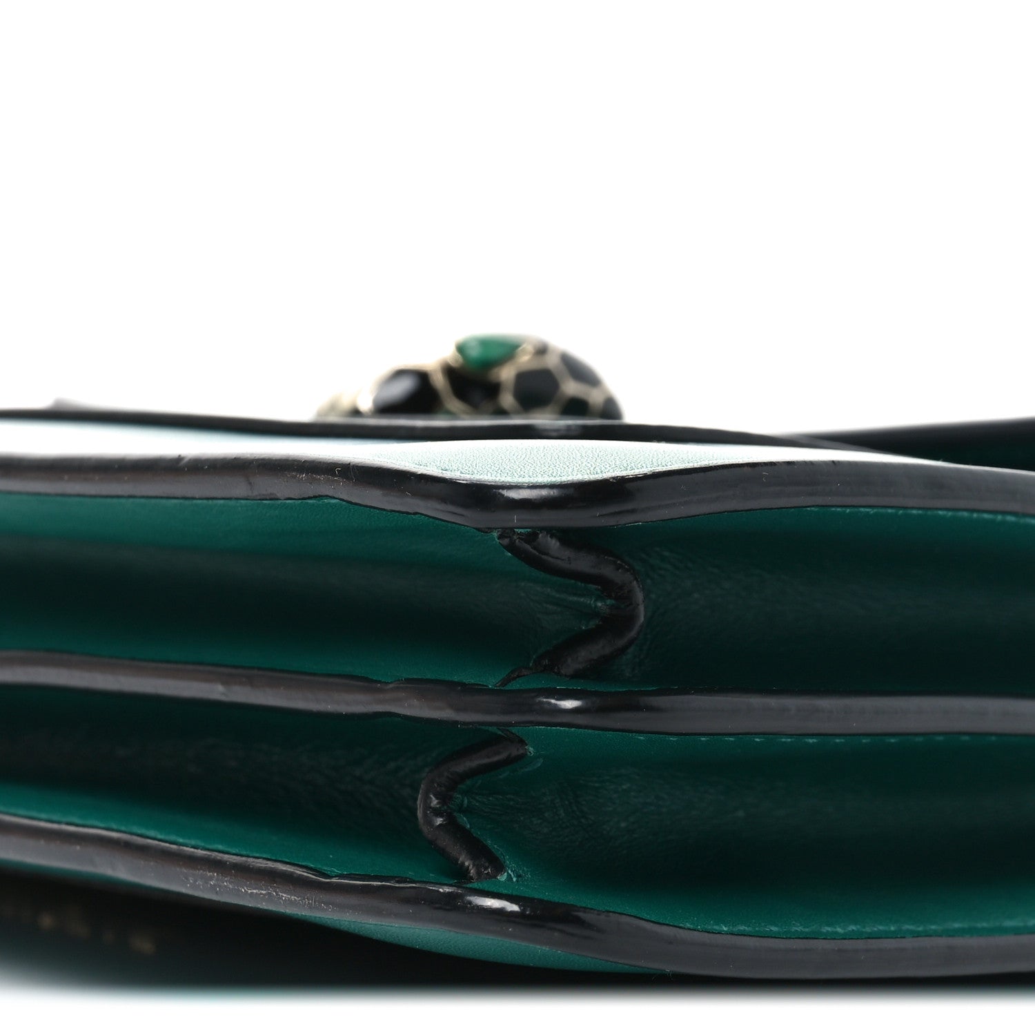 Bulgari Calfskin Serpenti Forever Shoulder Bag Emerald Green 9 of 9