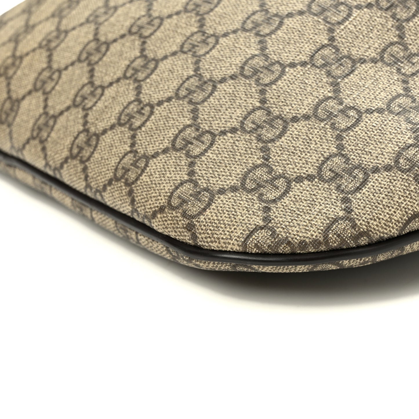 GG Supreme Monogram Belt Bag Dark Brown
