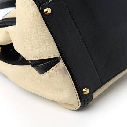 Chloe Sheepskin Calfskin Large Alice Satchel Husky White 12 of 12