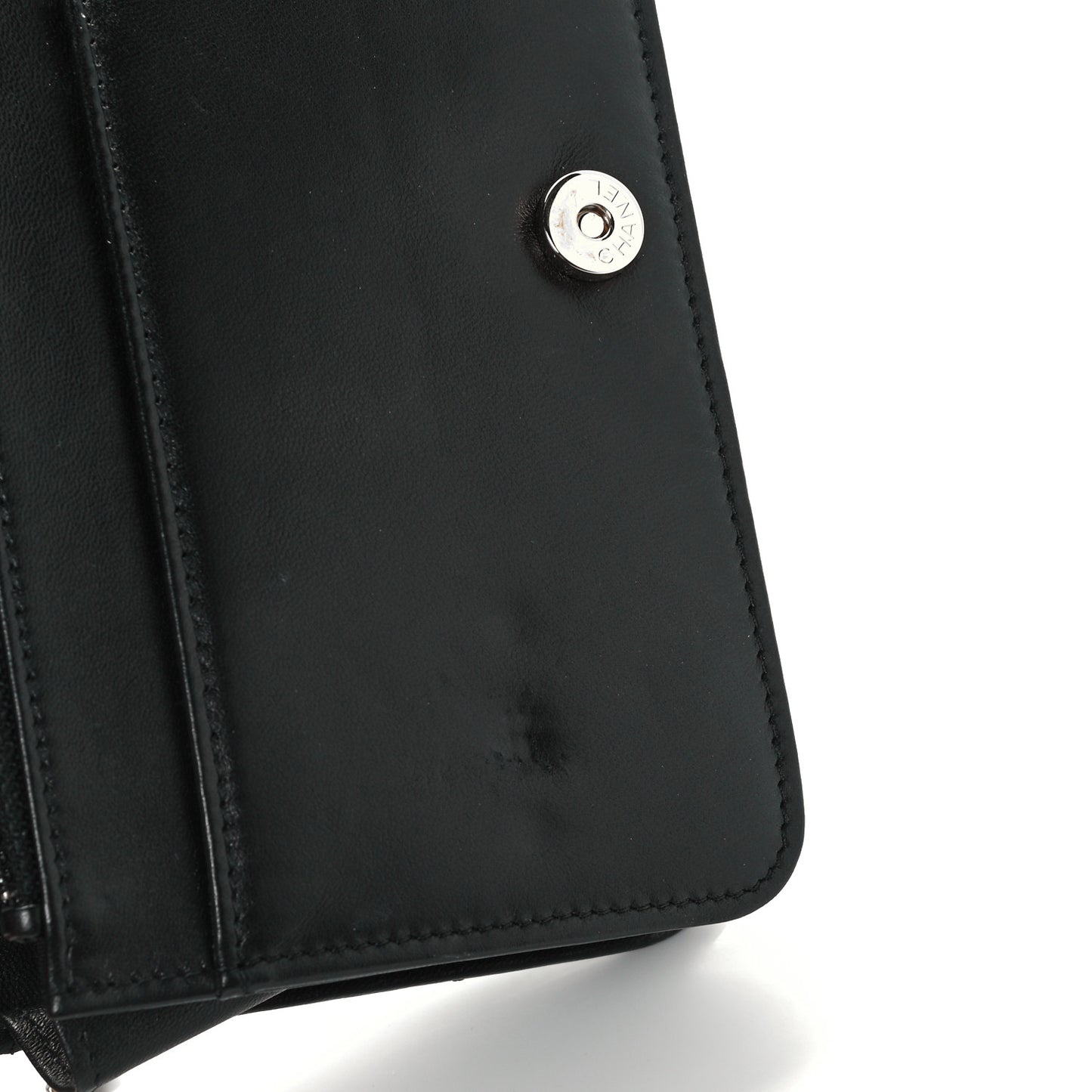 Lambskin Quilted All About Chanel Wallet On Chain WOC Black
