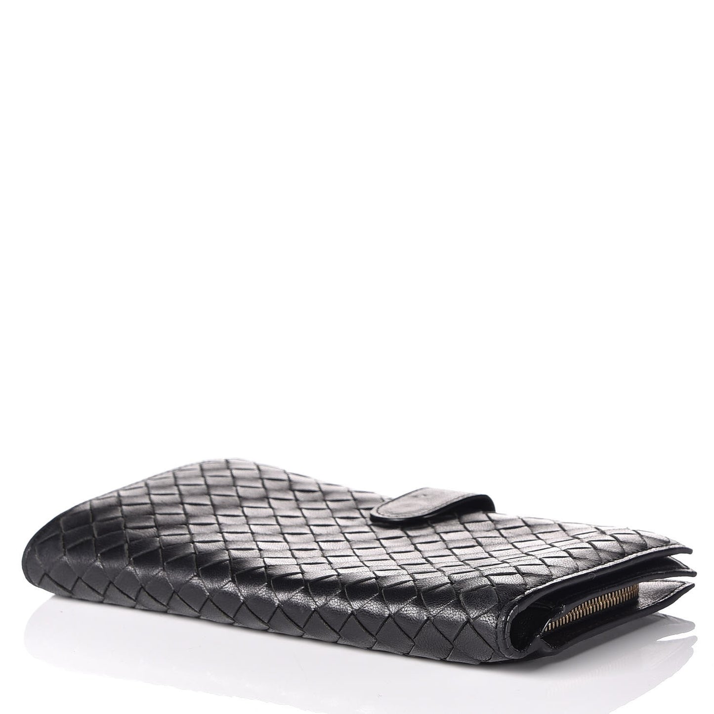 Nappa Intrecciato Continental Wallet Black